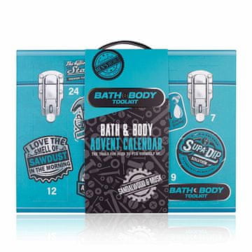 Accentra Adventni koledar za moške, komplet orodij za kopel in telo