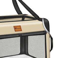 Tresko Prevozna škatla za pse in mačke 92x63x63 cm Bež