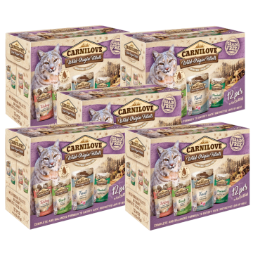 shumee Carnilove mokra hrana za mačke v vrečkah za mačke, večpakiranje 60 x 85 g