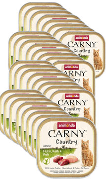 shumee ANIMONDA Carny Country mokra hrana za mačke s telečjimi piščančjimi ikrami 32 x 100 g