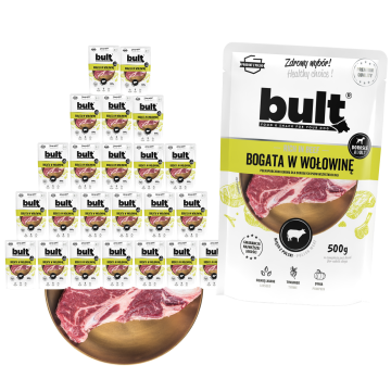 shumee BULT mesna štruca bogata z govedino - mokra hrana za pse - 24 x 500 g