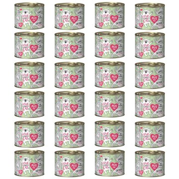 shumee LJUBEZEN JE TAM, KJER JE MAČKA Puran - mokra hrana za mačke - 24 x 200 g