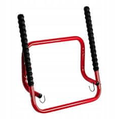 Korbi Stenski nosilec za kolo – zložljiv, močan do 40 kg, rdeč