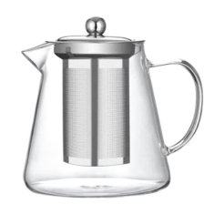 Čajnik, vrč s filtrom Neem 1,2L / borosilikatno steklo, inox