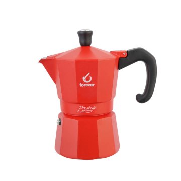 Forever Moka Pots Kafetiera Miss Prestige Rdeča / za 6 skodelic / aluminij / indukcija