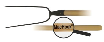MacHook Vilice z 2 zobmi in ročajem 130 cm