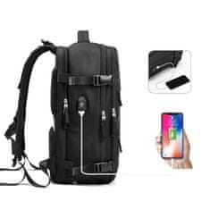 MG Travel potovalni nahrbtnik 45×32 cm, črn