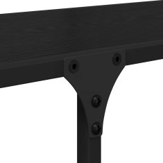 Vidaxl Knjižna polica Črni hrast 100 x 32 x 170 cm Konstruiran les