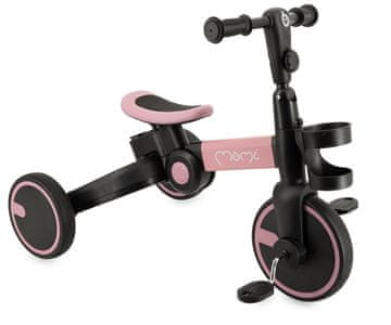 FILO 3v1 otroški poganjalec, večnamenski, zložljiv, roza-črn