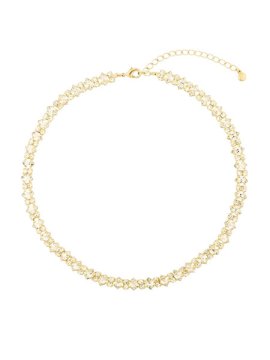 Preciosa Razkošna pozlačena ogrlica s kristalom Preciosa Lunara Spotlight 2577Y00