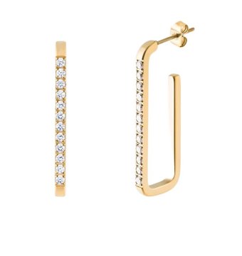 Preciosa Pozlačeni uhani s kubičnim cirkonom Auris Spotlight 7504Y00