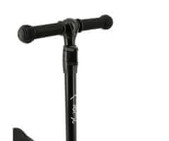 MoMi SAN otroški skiro, zložljiv, 3 kolesa, LED osvetlitev, zeleno-črn