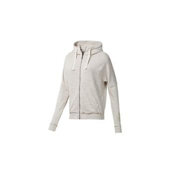 Reebok Športni puloverji bež Training Essentials Marble Logo Full Zip