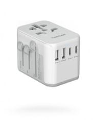 Tessan 633UC potovalni adapter, 2x USB-C, 2x USB-A