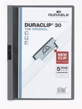 Durable Mapa Duraclip (2200) A4 temno siva