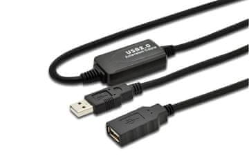 Aktivni USB 2.0 kabel, A-A M-F