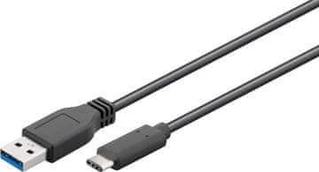 USB 3.2 Gen 1 C-A kabel, 0.15m