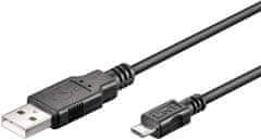 MicroConnect Kabel USB A - USB Micro B , Version 2.0 Črn, 5m