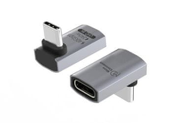 USB4 Gen 3x2 USB-C vodoravni adapter 240W, 90st 40Gbps