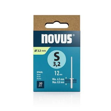 Novus Zakovice tip S 3,2 x 12 mm, jeklo 30 kos