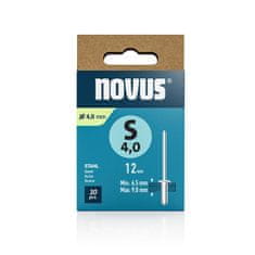 Novus Zakovice tip S 4 x 12 mm, jeklo 30 kos