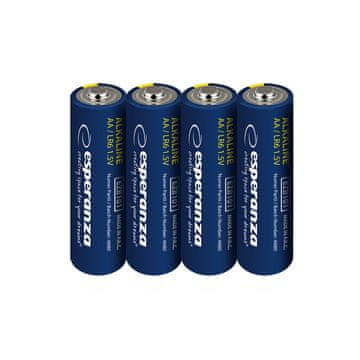 Esperanza  ALKALINE BATTERIES AA 4PCS. SHRINK FOIL WRAPPED