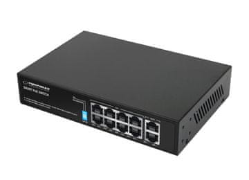 Esperanza  8 PoE + 2 UPLINK PORT ETHERNET SWITCH 10/100/1000
