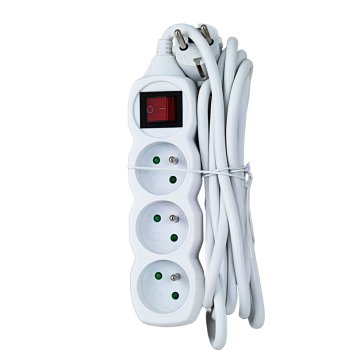 Podaljšek za napajalni kabel 3 vtičnice s stikalom 3 m bel ELK211W