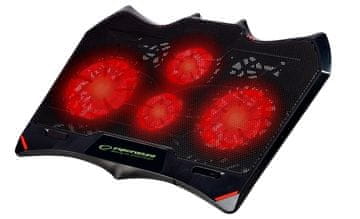 Esperanza Esperanza BURAN LED Osvetljena Gaming Hladilna Plošča