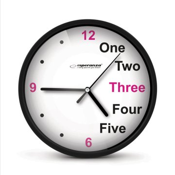 Esperanza Esperanza stenska ura PRAGUE črna