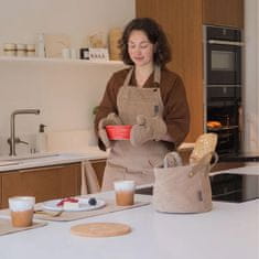 Predpasnik Velmar Tiseco 70x85cm / rjav / bombaž, poliester