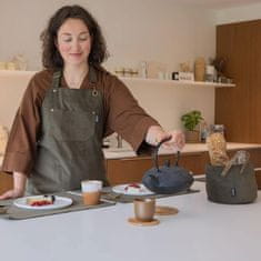 Predpasnik Velmar Tiseco 70x85cm / zelen / bombaž, poliester