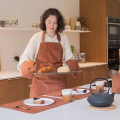 Predpasnik Velmar Tiseco 70x85cm / opečnat / bombaž, poliester