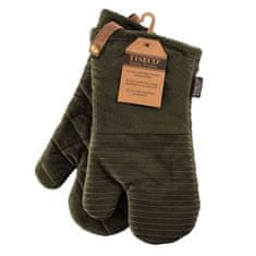 Set kuhinjska rokavica Velmar Tiseco 17x33cm / zelena / 2 kos / bombaž, poliester