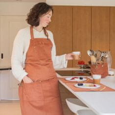 Predpasnik Velmar Tiseco 70x85cm / opečnat / bombaž, poliester