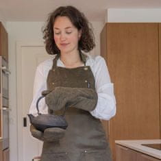 Set kuhinjska rokavica Velmar Tiseco 17x33cm / zelena / 2 kos / bombaž, poliester