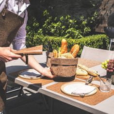 Placemat prtiček Troja Charcoal 45x33cm / pravokoten / umetno usnje