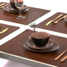 Placemat prtiček Troja Coffee 45x33cm / pravokoten / umetno usnje