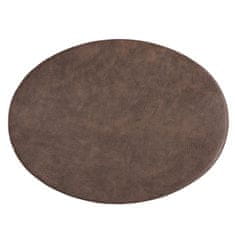 Placemat prtiček Troja Coffee 45x33cm / ovalen / umetno usnje