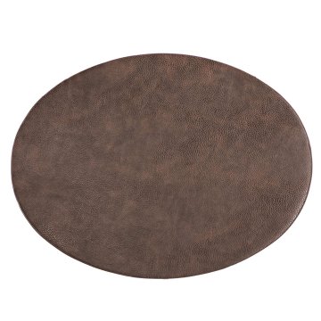 Placemat prtiček Troja Coffee 45x33cm / ovalen / umetno usnje