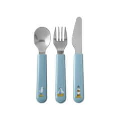 Rosti Mepal Set otroški jedilni pribor Mio Sailors Bay / 3-delni / inox, abs