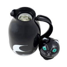Helios Termo vrč Cat 1L / črn / steklo, plastika