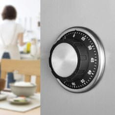 Eva Kuhinjska ura 10cm / inox, plastika