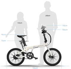A DECE OASIS Air 20S električno kolo z blažilcem, zložljivo, siv (000914)
