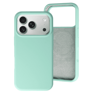 Onasi RainBow Liquid silikonski ovitek z MagSafe za iPhone 17 Pro / iPhone 18 Pro - mint