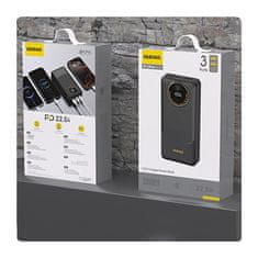 DUDAO K12Pro Power Bank 20000mAh USB / USB-C 22.5W, črna