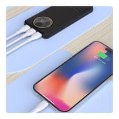 DUDAO K12Pro Power Bank 20000mAh USB / USB-C 22.5W, črna