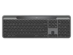 Logitech K980 Signature Slim Solar+ tipkovnica, brezžična, grafitno siva