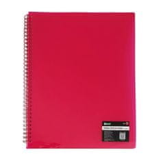 Leviatan Mapa s prozornimi vložki špirala 1/20 rdeča levia 111208