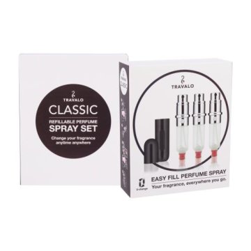 Travalo Classic 3x5 ml polnilna steklenička Odtenek black